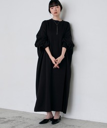 forksy.（フォルクシー）の「【forksy.】＜エブリデイシリーズ＞モンスターギャザースリーブポケットワンピース（ワンピース）」