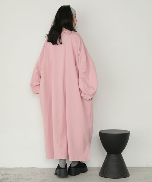 forksy.】エブリデイモンスターギャザースリーブポケットワンピース