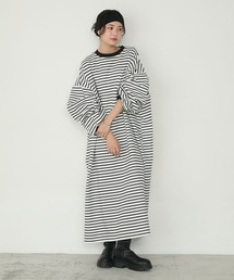 forksy.（フォルクシー）の「【forksy.】＜エブリデイシリーズ＞モンスターギャザースリーブポケットワンピース（ワンピース）」