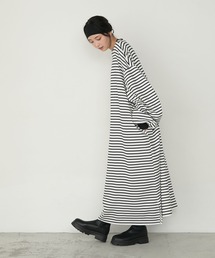 forksy.（フォルクシー）の「【forksy.】＜エブリデイシリーズ＞モンスターギャザースリーブポケットワンピース（ワンピース）」