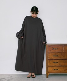 forksy.（フォルクシー）の「【forksy.】＜エブリデイシリーズ＞モンスターギャザースリーブポケットワンピース（ワンピース）」