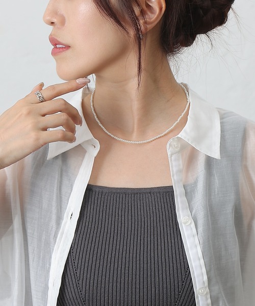 COLONY 2139（コロニートゥーワンスリーナイン）の「ベビィパールネックレス（ネックレス・レディース・ゴールド・FREE）」の6枚目の写真