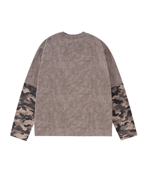SUPPLIER（サプライヤー）の「ロングスリーブ｜Camouflage Layered Long Sleeve Tee｜SUPPLIER｜公式通販（Tシャツ/カットソー・メンズ・ブラック/カーキ・SMALL/MEDIUM/LARGE/X-LARGE）」の11枚目の写真
