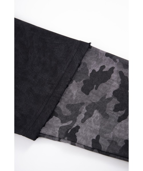 SUPPLIER（サプライヤー）の「ロングスリーブ｜Camouflage Layered Long Sleeve Tee｜SUPPLIER｜公式通販（Tシャツ/カットソー・メンズ・ブラック/カーキ・SMALL/MEDIUM/LARGE/X-LARGE）」の6枚目の写真