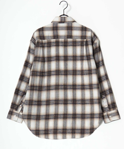 U.S. POLO ASSN.(ユーエスポロアッスン)の「U.S. POLO ASSN./ユーエスポロアッスン Flannel Check Shirt/オーバーサイズ フランネル チェック ロゴ ワンポイント刺繍 レギュラーカラーシャツ/レディース(シャツ/ブラウス・レディース・ネイビー/ホワイト/ピンク/グリーン・M/L)」の19枚目の写真