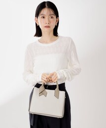 THE SHOP TK  | バイカラー合皮ショルダーバッグ(ショルダーバッグ)