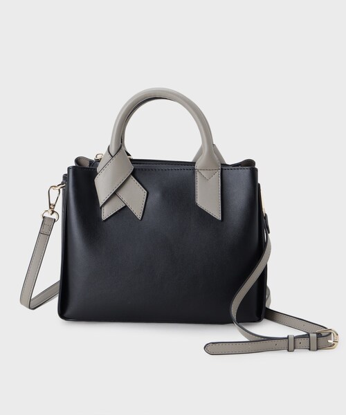 THE SHOP TK （ザ ショップ ティーケー ）の「バイカラー合皮ショルダーバッグ（ショルダーバッグ・レディース・ブラウン系その他/ブラック/アイボリー・00）」の16枚目の写真