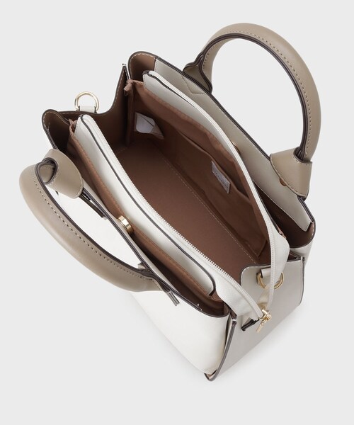 THE SHOP TK （ザ ショップ ティーケー ）の「バイカラー合皮ショルダーバッグ（ショルダーバッグ・レディース・ブラウン系その他/ブラック/アイボリー・00）」の10枚目の写真