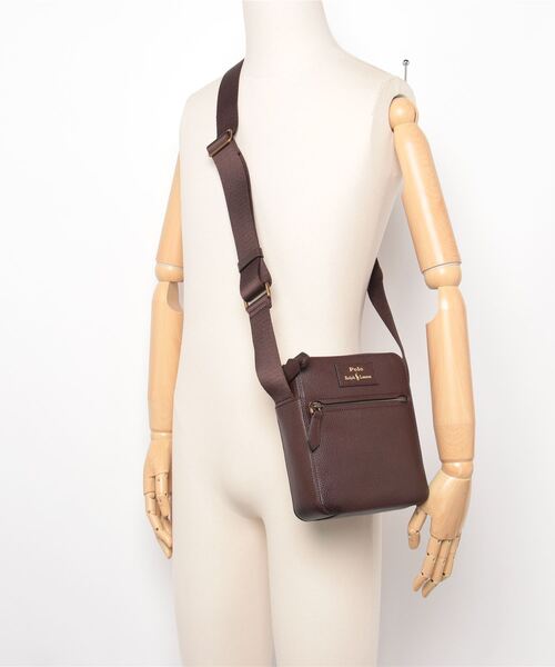 【新品】【10/5限定価格】 Lauren Ralph Lauren ペプルド ペブルド レザー クロスボディ バッグ（ショルダーバッグ