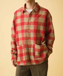 GALLEGO DESPORTES | GALLEGO DESPORTES | ウールフランネル オーバーサイズレギュラーカラーシャツ MEN(シャツ/ブラウス)