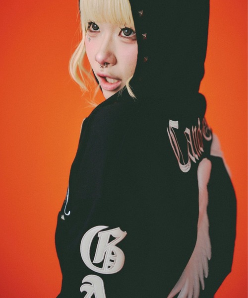 GALFY（ガルフィー）エンジェルギャルパーカー/ショート丈スウェット