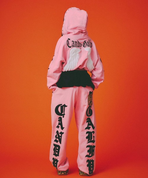 GALFY（ガルフィー）の「GALFY（ガルフィー）エンジェルギャルパーカー/ショート丈スウェットジップパーカー レディース（パーカー・レディース・ピンク/ライム/ブラック・FREE）」の21枚目の写真