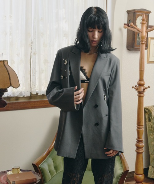 ジュエルシャインボクシージャケット / jewels shine boxy jacket