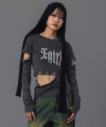 X-girl（エックスガール）の「FADED MULTIWAY L/S TOP（Tシャツ/カットソー）」