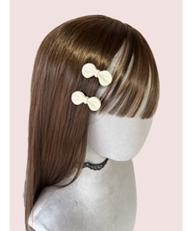 GGD SELECT（ジージーディー　セレクト）の「ミニメタルリボンクリップ２P（バレッタ/ヘアクリップ）」