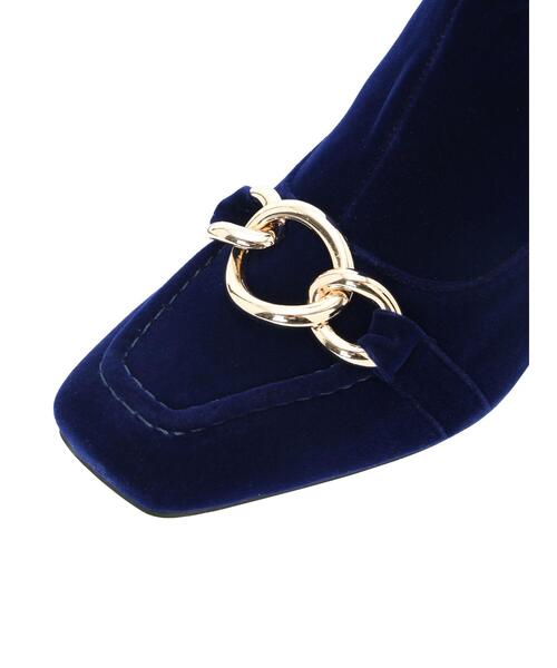 Te chichi（テチチ）の「メタルパーツ×スエード調ミドルブーツ（ブーツ・レディース・ブラック/ブルー・37/38）」の5枚目の写真