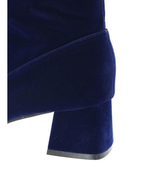 Te chichi（テチチ）の「メタルパーツ×スエード調ミドルブーツ（ブーツ・レディース・ブラック/ブルー・37/38）」の8枚目の写真