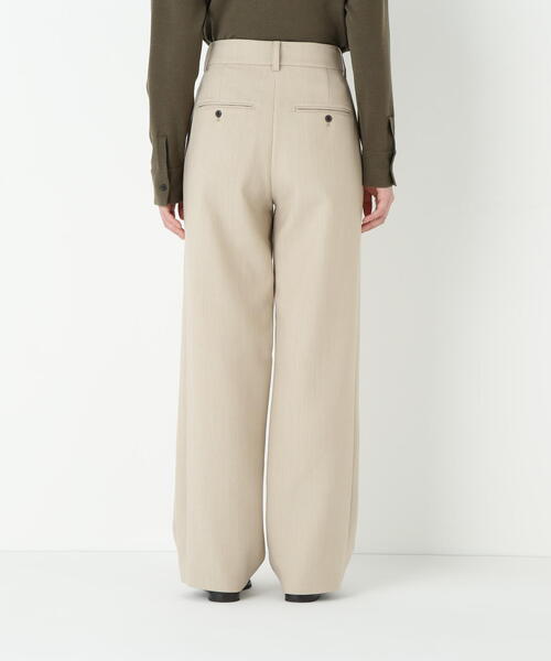 human woman（ヒューマンウーマン）の「◆ダブルクロスストレートパンツ（その他パンツ・レディース・ベージュ/ネイビー・MEDIUM）」の8枚目の写真