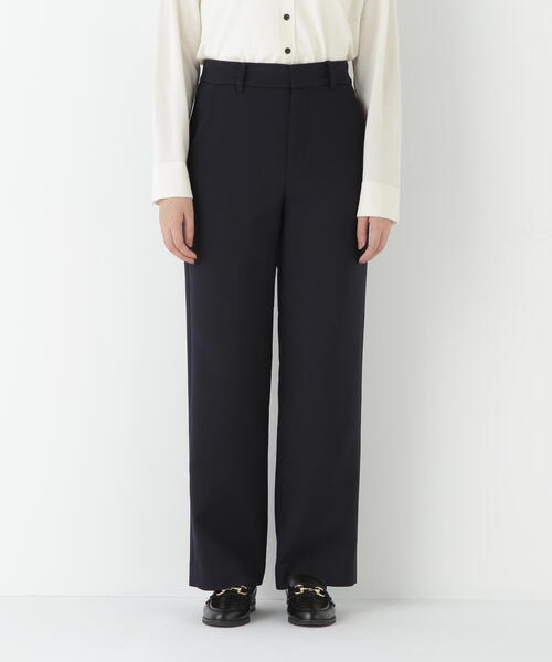 human woman（ヒューマンウーマン）の「◆ダブルクロスストレートパンツ（その他パンツ・レディース・ベージュ/ネイビー・MEDIUM）」の14枚目の写真