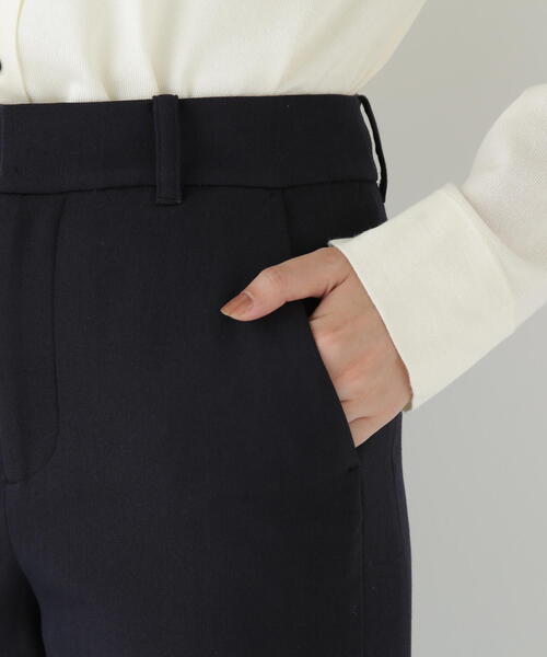 human woman（ヒューマンウーマン）の「◆ダブルクロスストレートパンツ（その他パンツ・レディース・ベージュ/ネイビー・MEDIUM）」の18枚目の写真