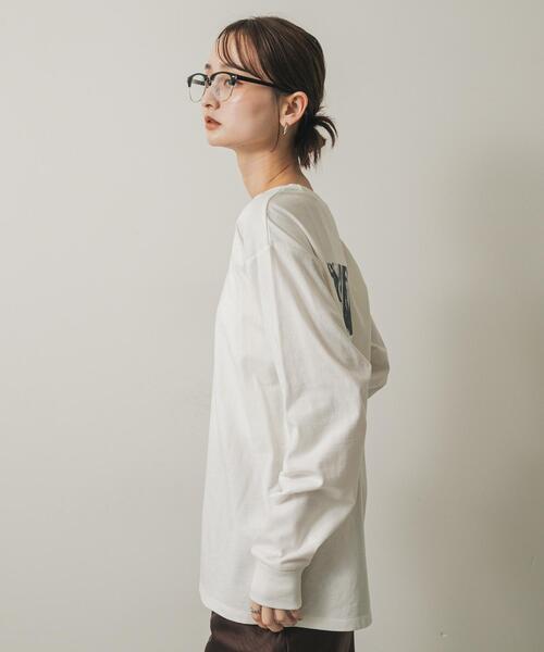 SENSE OF PLACE by URBAN RESEARCH（センスオブプレイスバイアーバンリサーチ）の「アソートフォトロングTシャツ（Tシャツ/カットソー・レディース・レッド/オフホワイト/チャコールグレー・ONE）」の6枚目の写真