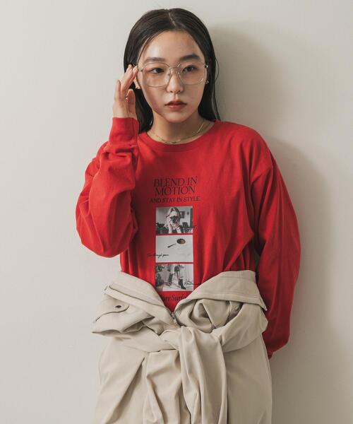 SENSE OF PLACE by URBAN RESEARCH（センスオブプレイスバイアーバンリサーチ）の「アソートフォトロングTシャツ（Tシャツ/カットソー・レディース・レッド/オフホワイト/チャコールグレー・ONE）」の20枚目の写真