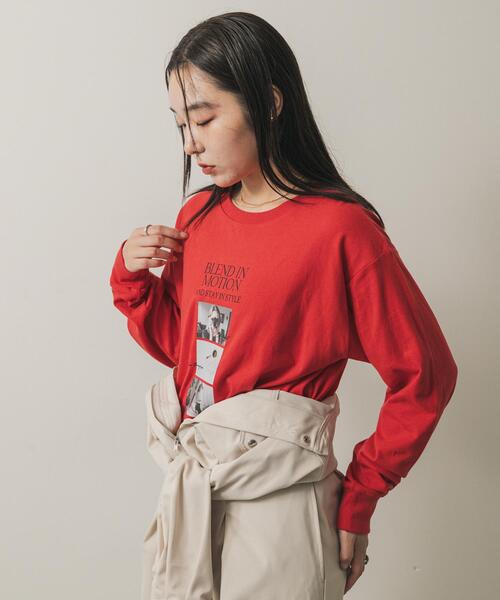SENSE OF PLACE by URBAN RESEARCH（センスオブプレイスバイアーバンリサーチ）の「アソートフォトロングTシャツ（Tシャツ/カットソー・レディース・レッド/オフホワイト/チャコールグレー・ONE）」の21枚目の写真