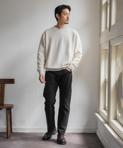 LOOPWHEELER（ループウィラー）の「LOOPWHEELER for LOWERCASE ライトツリウラケ ルーズフィットスウェット（スウェット・メンズ・ブラウン/チャコールグレー/アイボリー・SMALL/X-LARGE/LARGE/MEDIUM）」の5枚目の写真