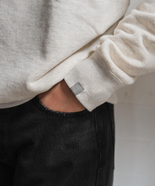 LOOPWHEELER（ループウィラー）の「LOOPWHEELER for LOWERCASE ライトツリウラケ ルーズフィットスウェット（スウェット・メンズ・ブラウン/チャコールグレー/アイボリー・SMALL/X-LARGE/LARGE/MEDIUM）」の7枚目の写真