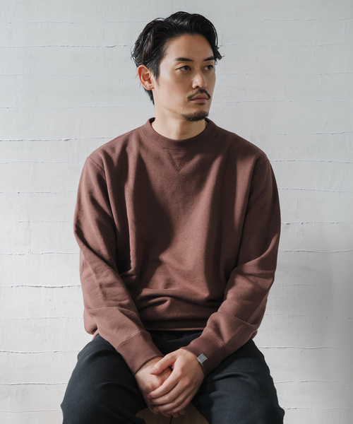 LOOPWHEELER（ループウィラー）の「LOOPWHEELER for LOWERCASE ライトツリウラケ ルーズフィットスウェット（スウェット・メンズ・ブラウン/チャコールグレー/アイボリー・SMALL/X-LARGE/LARGE/MEDIUM）」の10枚目の写真