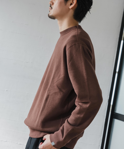 LOOPWHEELER（ループウィラー）の「LOOPWHEELER for LOWERCASE ライトツリウラケ ルーズフィットスウェット（スウェット・メンズ・ブラウン/チャコールグレー/アイボリー・SMALL/X-LARGE/LARGE/MEDIUM）」の12枚目の写真