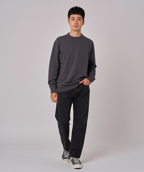 LOOPWHEELER（ループウィラー）の「LOOPWHEELER for LOWERCASE ライトツリウラケ ルーズフィットスウェット（スウェット・メンズ・ブラウン/チャコールグレー/アイボリー・SMALL/X-LARGE/LARGE/MEDIUM）」の15枚目の写真