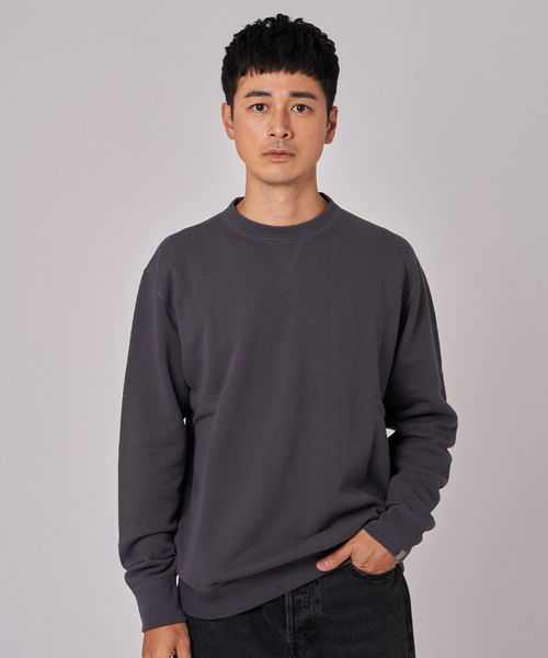 LOOPWHEELER（ループウィラー）の「LOOPWHEELER for LOWERCASE ライトツリウラケ ルーズフィットスウェット（スウェット・メンズ・ブラウン/チャコールグレー/アイボリー・SMALL/X-LARGE/LARGE/MEDIUM）」の17枚目の写真