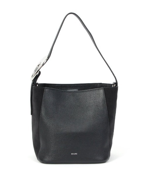 Beau're(ヴュレ)の「【BEAURE/ビュレ】スエードコンビ ショルダー Bag(ショルダーバッグ・レディース・アイボリー/ブラック/グレイッシュベージュ・FREE)」の2枚目の写真