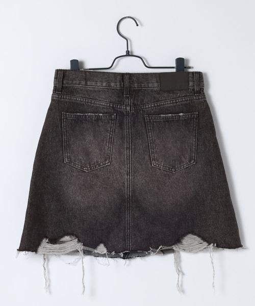 JEANASIS（ジーナシス）の「デニムミニスカート/595231（デニムスカート・レディース・ブルー系その他/ブラック系その他・MEDIUM/SMALL）」の3枚目の写真