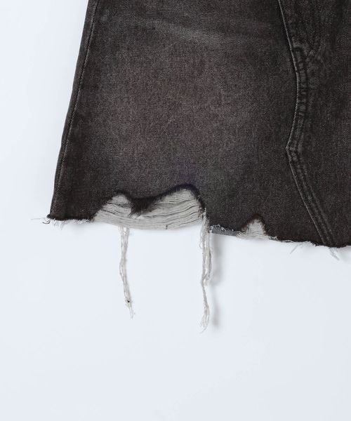 JEANASIS（ジーナシス）の「デニムミニスカート/595231（デニムスカート・レディース・ブルー系その他/ブラック系その他・MEDIUM/SMALL）」の6枚目の写真