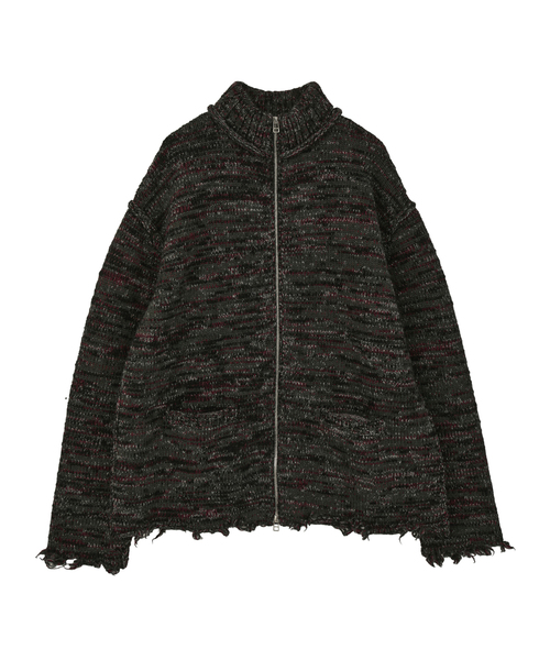 CURRENTAGE(カレンテージ)の「Mix yarn drivers knit(カーディガン/ボレロ・メンズ・レッド系その他/カーキ・FREE)」の2枚目の写真