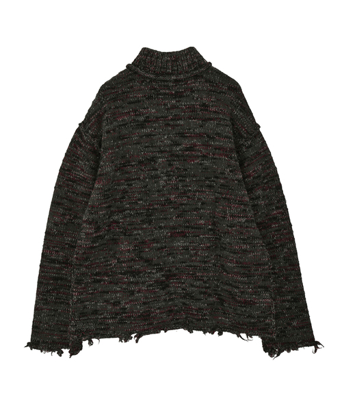 CURRENTAGE(カレンテージ)の「Mix yarn drivers knit(カーディガン/ボレロ・メンズ・レッド系その他/カーキ・FREE)」の7枚目の写真
