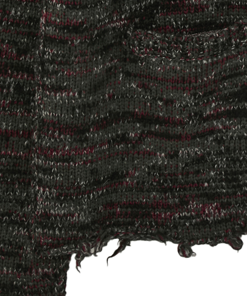 CURRENTAGE(カレンテージ)の「Mix yarn drivers knit(カーディガン/ボレロ・メンズ・レッド系その他/カーキ・FREE)」の11枚目の写真