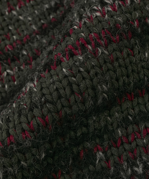 CURRENTAGE(カレンテージ)の「Mix yarn drivers knit(カーディガン/ボレロ・メンズ・レッド系その他/カーキ・FREE)」の12枚目の写真