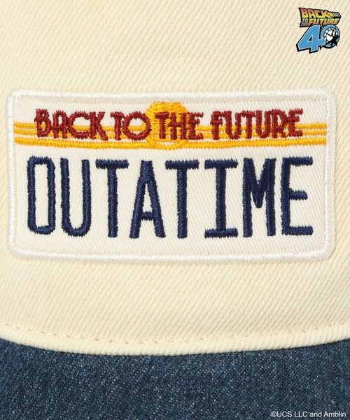 niko and...（ニコアンド）の「【バック・トゥ・ザ・フューチャー】コラボ5パネルキャップ（キャップ・メンズ・ブラック/アイボリー/ブルー・FREE）」の4枚目の写真