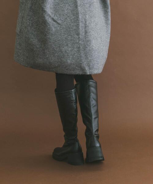 ITEMS URBANRESEARCH(アイテムズ アーバンリサーチ)の「ストレッチロングブーツ(その他シューズ・レディース・ブラック/ブラウン・LARGE/SMALL/MEDIUM)」の15枚目の写真