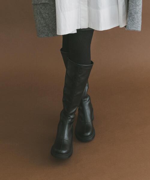 ITEMS URBANRESEARCH(アイテムズ アーバンリサーチ)の「ストレッチロングブーツ(その他シューズ・レディース・ブラック/ブラウン・LARGE/SMALL/MEDIUM)」の14枚目の写真