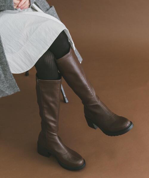 ITEMS URBANRESEARCH(アイテムズ アーバンリサーチ)の「ストレッチロングブーツ(その他シューズ・レディース・ブラック/ブラウン・LARGE/SMALL/MEDIUM)」の11枚目の写真