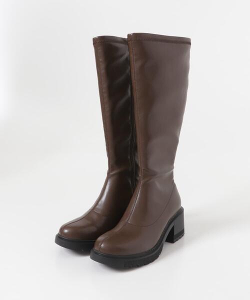 ITEMS URBANRESEARCH(アイテムズ アーバンリサーチ)の「ストレッチロングブーツ(その他シューズ・レディース・ブラック/ブラウン・LARGE/SMALL/MEDIUM)」の8枚目の写真