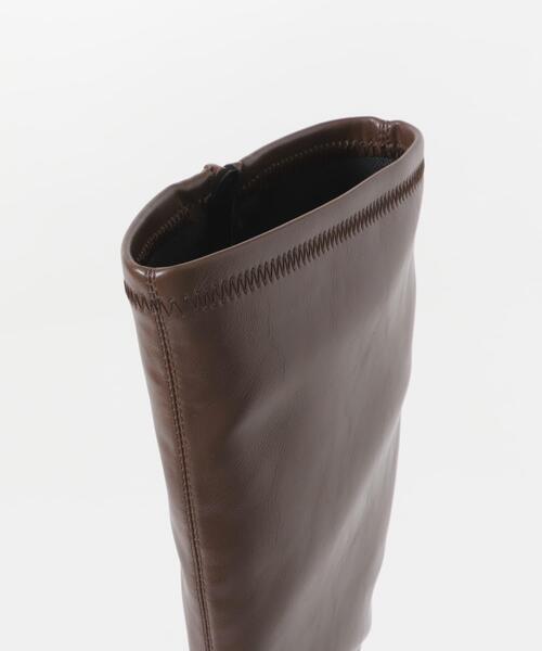 ITEMS URBANRESEARCH(アイテムズ アーバンリサーチ)の「ストレッチロングブーツ(その他シューズ・レディース・ブラック/ブラウン・LARGE/SMALL/MEDIUM)」の4枚目の写真