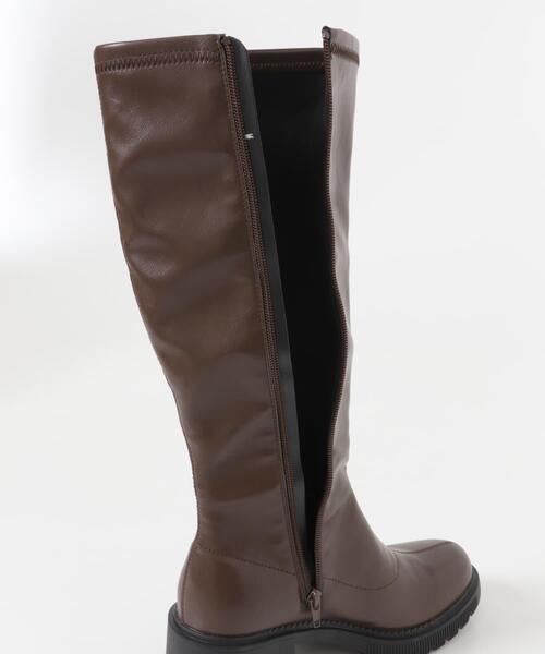 ITEMS URBANRESEARCH(アイテムズ アーバンリサーチ)の「ストレッチロングブーツ(その他シューズ・レディース・ブラック/ブラウン・LARGE/SMALL/MEDIUM)」の3枚目の写真