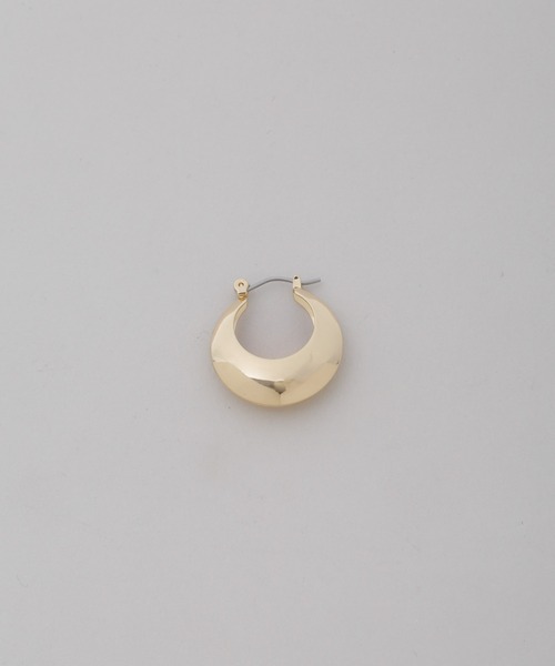 NANO universe（ナノユニバース）の「ボリュームフープピアス（ピアス（両耳用）・レディース・シルバー/ゴールド・F）」の3枚目の写真