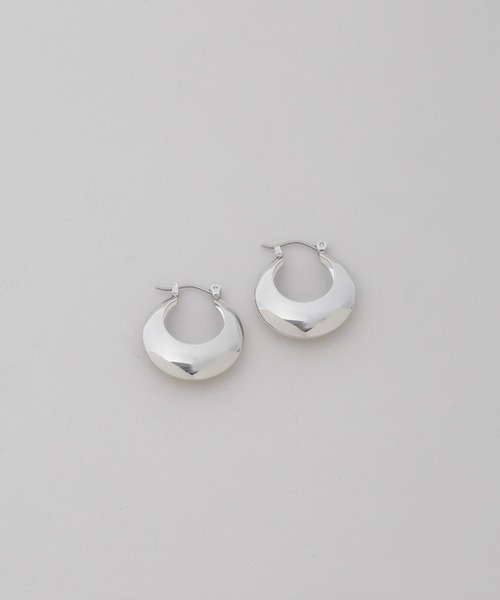 NANO universe（ナノユニバース）の「ボリュームフープピアス（ピアス（両耳用）・レディース・シルバー/ゴールド・F）」の6枚目の写真