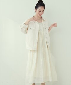 photocopieu ♡ Vneck dress ワンピース　ジップ PHOTOCOPIEU/フォトコピュー】別注 V-NECK WOEK DRESS/Vネックワーク